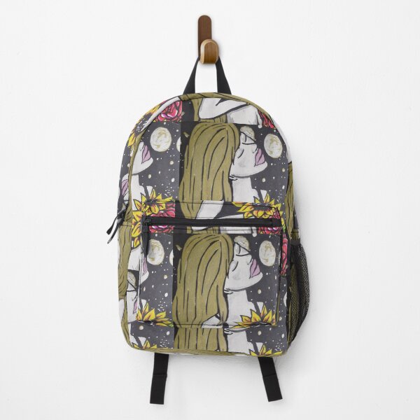 Item preview, Woman Moon Bathing in a Field of Sunflowers and Roses designed and sold by AllysiaAltck.