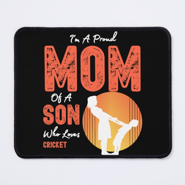 Item preview, I'm A Proud Mom Of A Son Who Loves Cricket Essential T-Shirt designed and sold by monica45je.