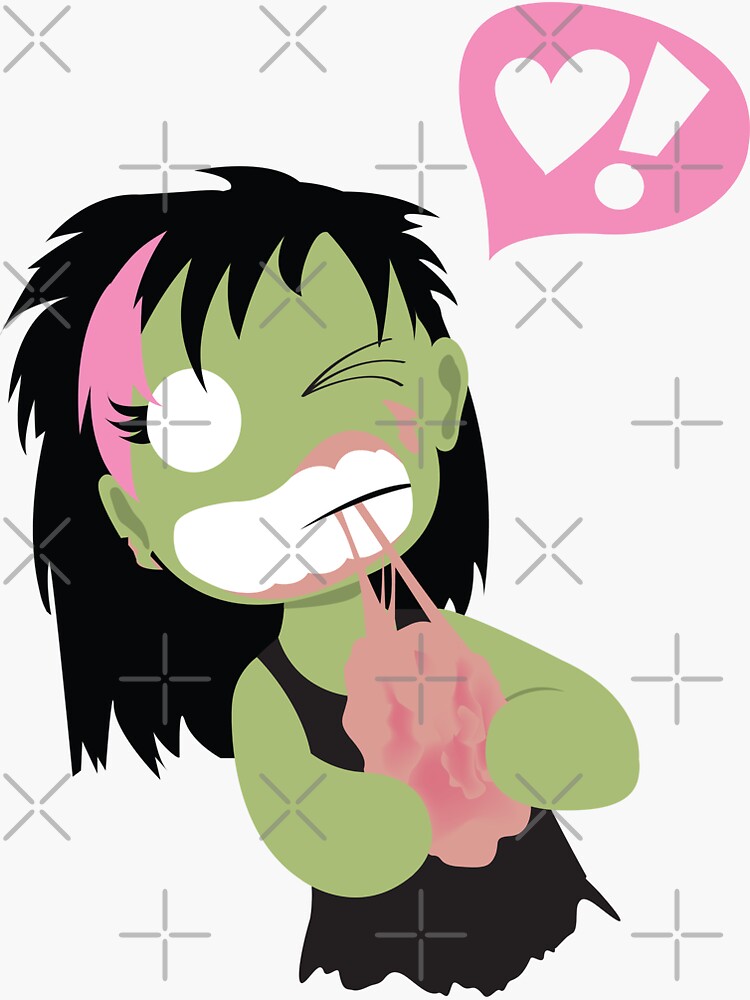 Thumbnail 3 of 3, Sticker, Mini Zombie designed and sold by jhennetylerb.