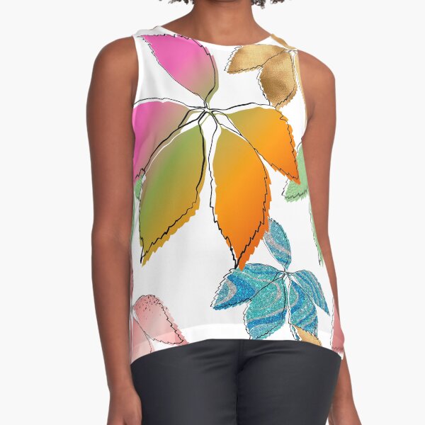 Rose Leaves of Love Sleeveless Top