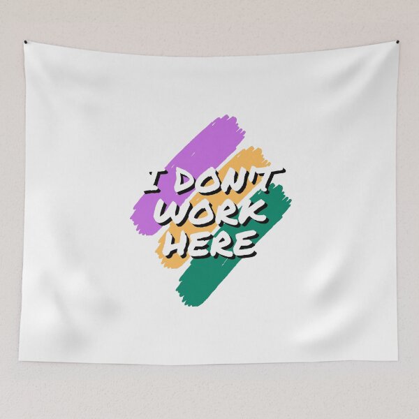 Item preview, I Don't Work Here - I Do Not Work Here - White Text designed and sold by ScauroraDesign.