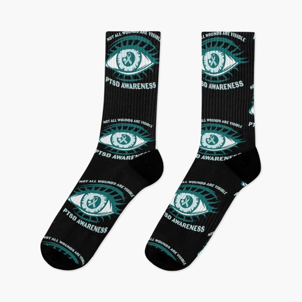 Item preview, Not All Wounds Are Visible PTSD Eye Ribbon designed and sold by Optix.