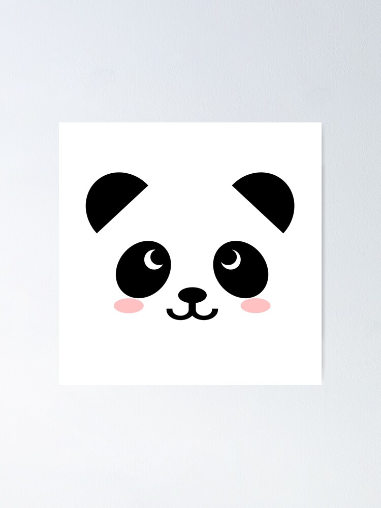 Kawaii Cute Panda With Heart Art Print by Wordsberry