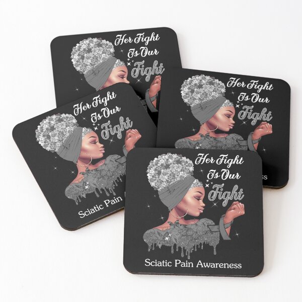 Item preview, Her Fight Is Our Fight Sciatic Pain Awareness designed and sold by Mnrshirley.