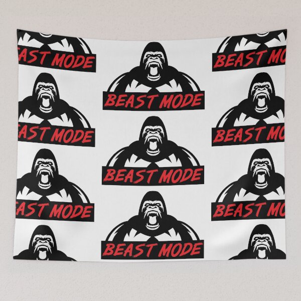 Item preview, Beast Mode Gym Gorilla designed and sold by maniacfitness.