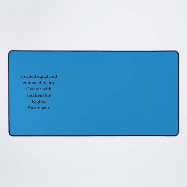 Item preview, Created Equal Inclusive Black Text on Blue 5748 designed and sold by Art in My Loft.