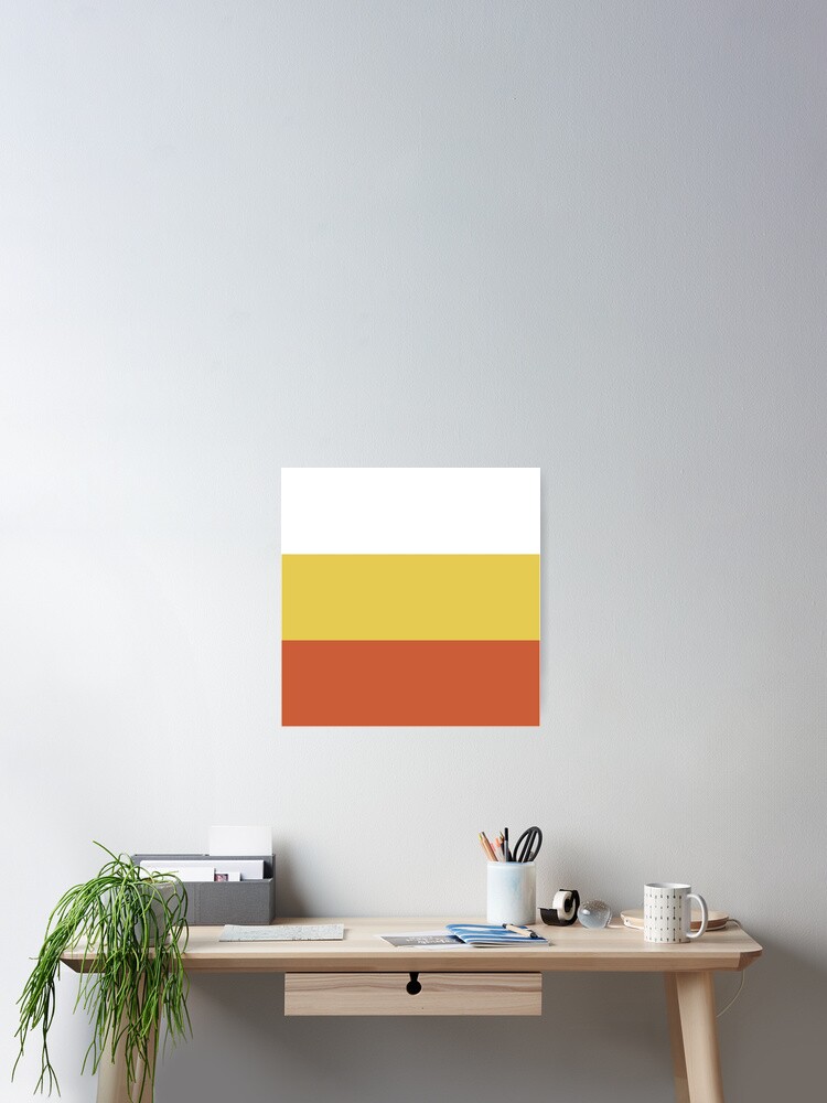 Thumbnail 2 of 3, Poster, Candy Corn Color Blocks designed and sold by CanisPicta.