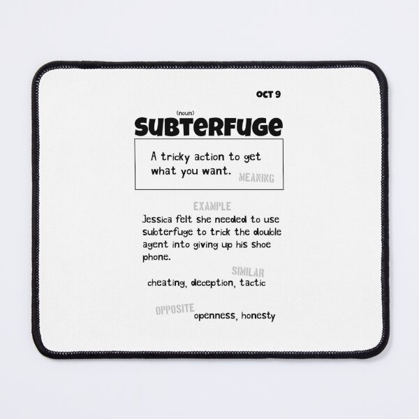 Item preview, October 9 Subterfuge designed and sold by Square Root of Squid.