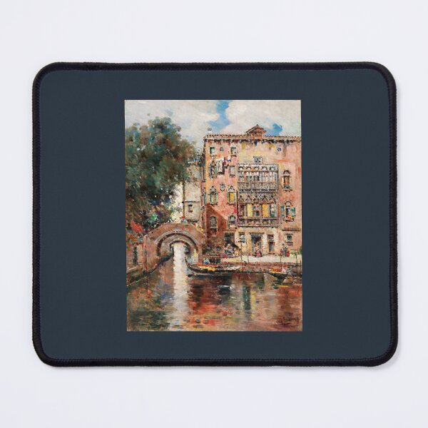 Item preview, Anton Maria de Reyna  Gondolas in a Venetian Canal Manescau Gondeln in Venedig 18591937469 designed and sold by WaAkiss.