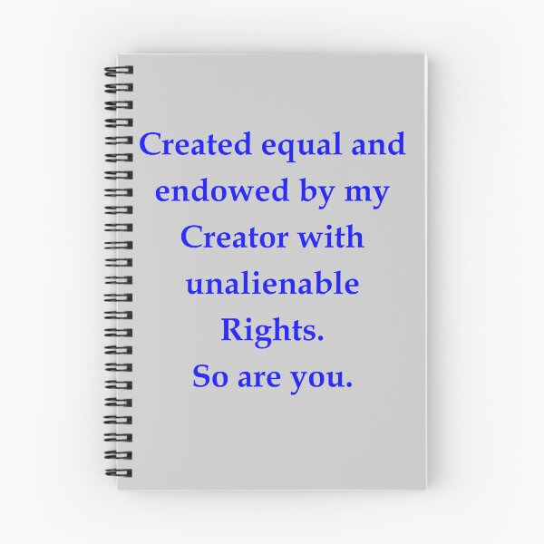 Item preview, Created Equal Inclusive Blue Text on Grey 5748 designed and sold by Art in My Loft.