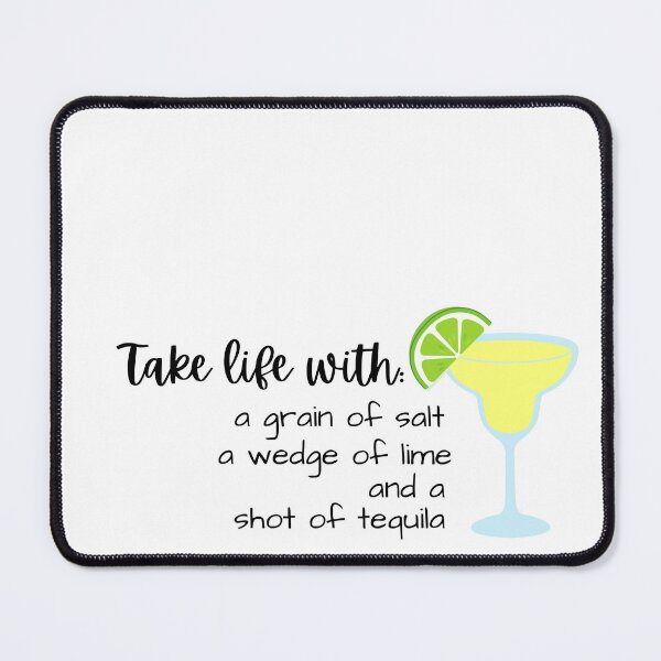 Item preview, Take life with a grain of salt-Black text designed and sold by lunabethdesigns.