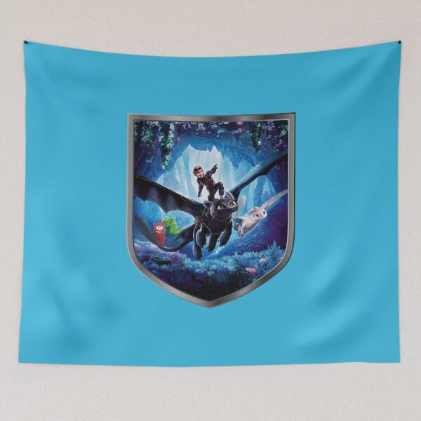 Item preview, Dragons in Flight! (on Aqua) designed and sold by epinkb.
