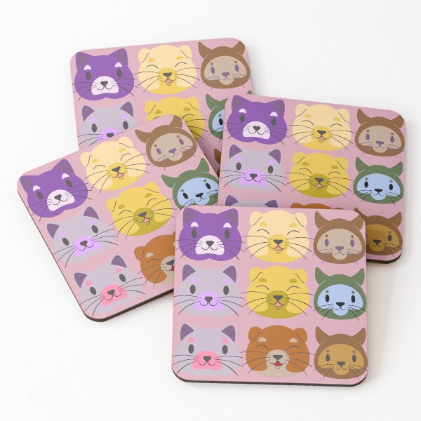 Item preview, Colorful Cats With Funny Faces designed and sold by TheCatmeow2000.