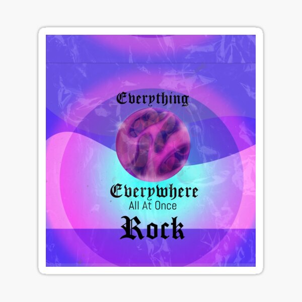BLUPARK Everything Everywhere All At Once Rock Gift Funny Rock Cosmetic Bag  Movie Inspired Zipper Pouch Just be a Rock Gift (hahahaha Rock)