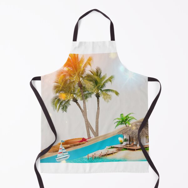 Item preview, harry house,coconut, blue sea, boat, designed and sold by DOsell.