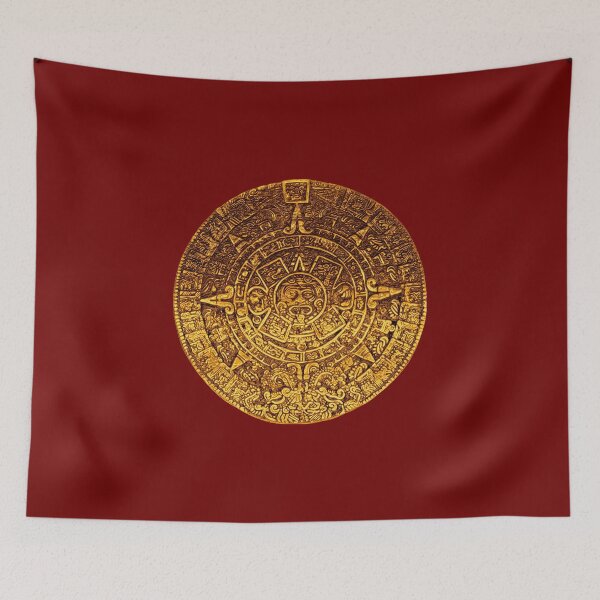 Item preview, Golden Mayan Calendar Amulet designed and sold by EDDArt.