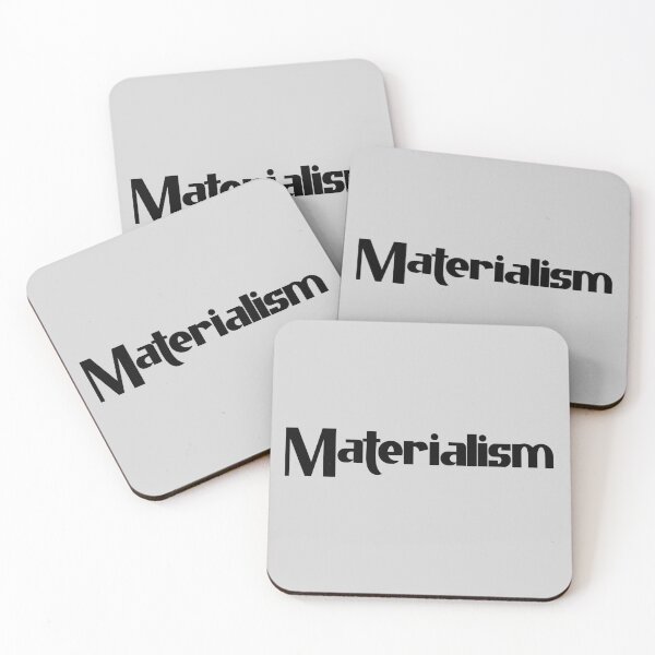 Item preview, Materialism - Bold Black Text designed and sold by Chubuter.