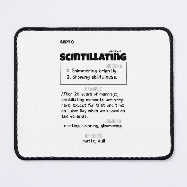 Item preview, September 8 Scintillating designed and sold by Square Root of Squid.