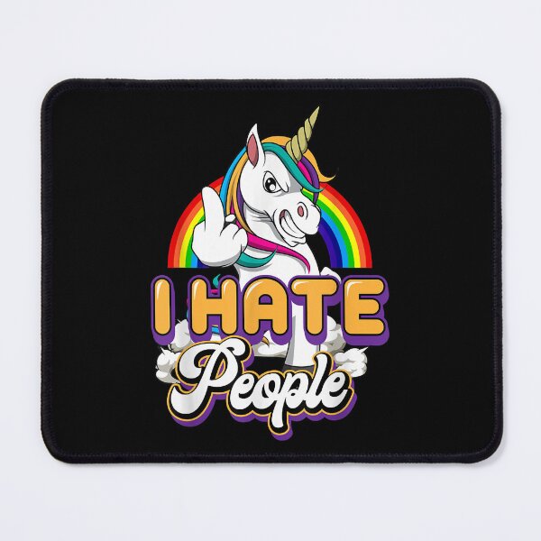 Item preview, I Hate People Unicorn Middle Day Gifts designed and sold by EricConners.