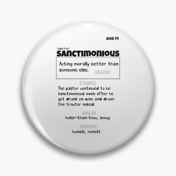 Item preview, August 14 Sanctimonious designed and sold by Square Root of Squid.