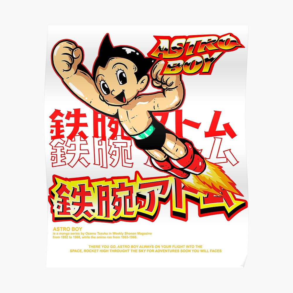 Astro Boy Tezuka Classics T-Shirt, Anime Graphic T-Shirts