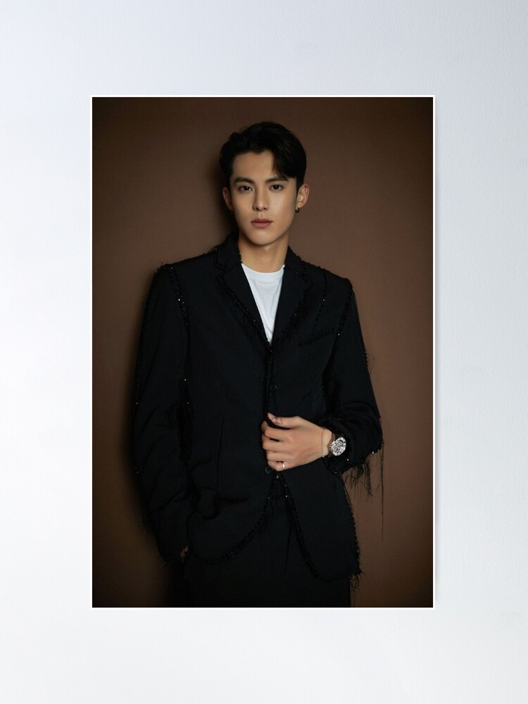 Download Dylan Wang Modeling In Black Wallpaper