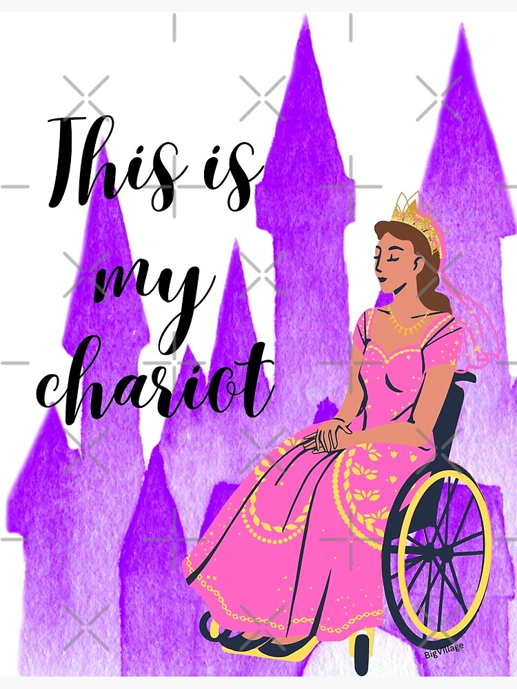 "This is my Chariot Pink Queen Wheelchair Princess" Poster for Sale by