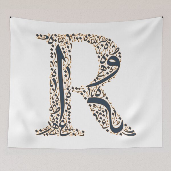 Item preview, English Calligraphy Shaped By Arabic Calligraphy Letters  designed and sold by mozizy.