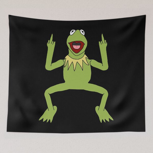 Item preview, Painting Flipping Off Kermit Gifts Idea designed and sold by EricConners.