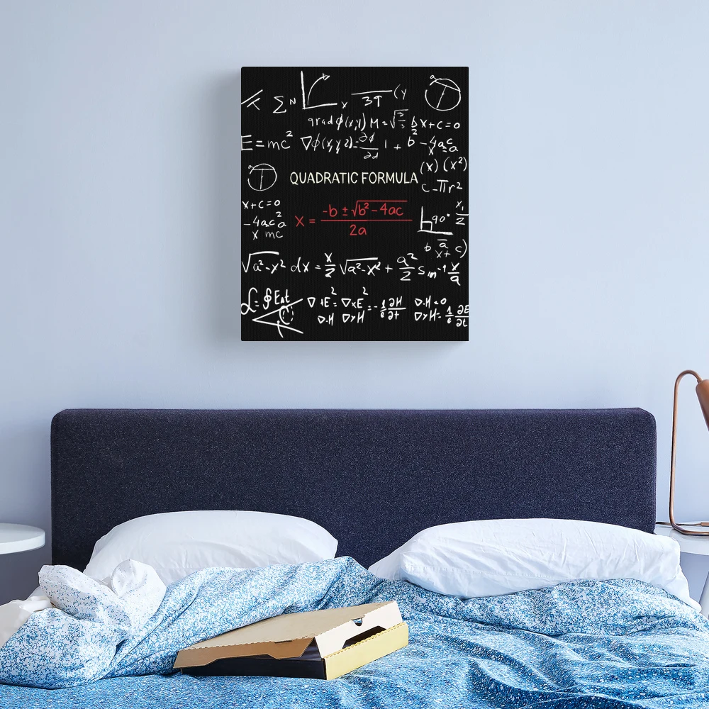 Math Formulas On Chalkboard Wall Art, Canvas Prints, Framed Prints, Wall  Peels