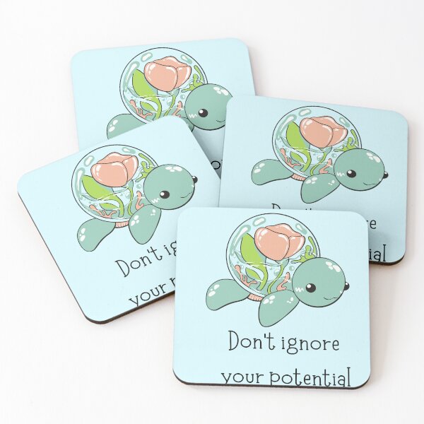 Item preview, Motivational quote Cute Turtle print designed and sold by Bunsarts.