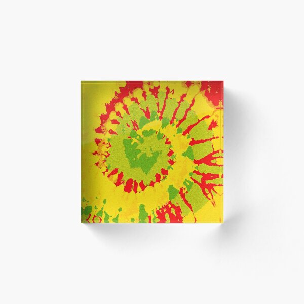 Artikelvorschau, Rastafari Colors - Batik Power Spirale Grün Gelb Rot entworfen und verkauft von EDDArt.