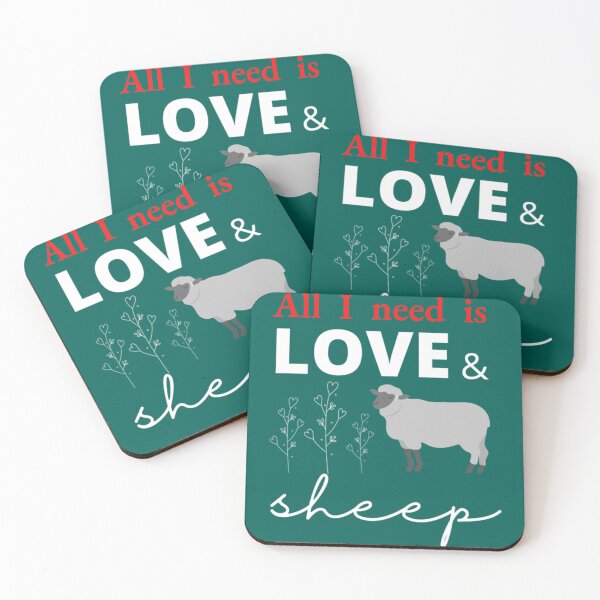 Item preview, All I Need is Love and Sheep   designed and sold by IronSkullShop.
