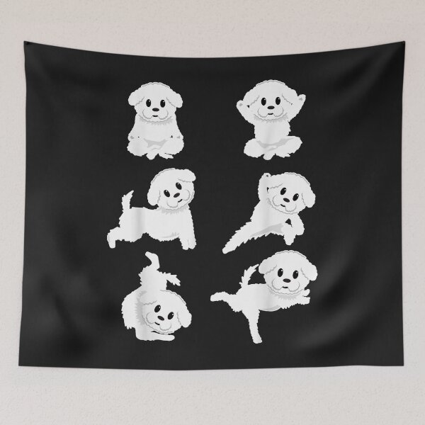 Item preview, Funny Bichon Frise Yoga Poses T-shirt Happy Yoga Day designed and sold by luciaaljudith.