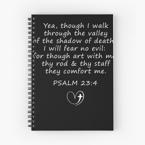 Item preview, Psalm 23_4 KJV Christian Bible Verse Fear no Evil designed and sold by dickvusqr.