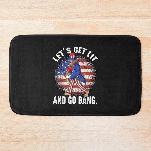 Item preview, Funny Bigfoot Fireworks Lets Get Lit And Go Bang 4th Of July designed and sold by luciaaljudith.