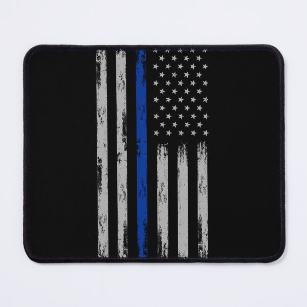 Item preview, American police flag. blue line flag, American flag. American police flag. blue line flag. with distressed effect designed and sold by OutLoudDesigns.