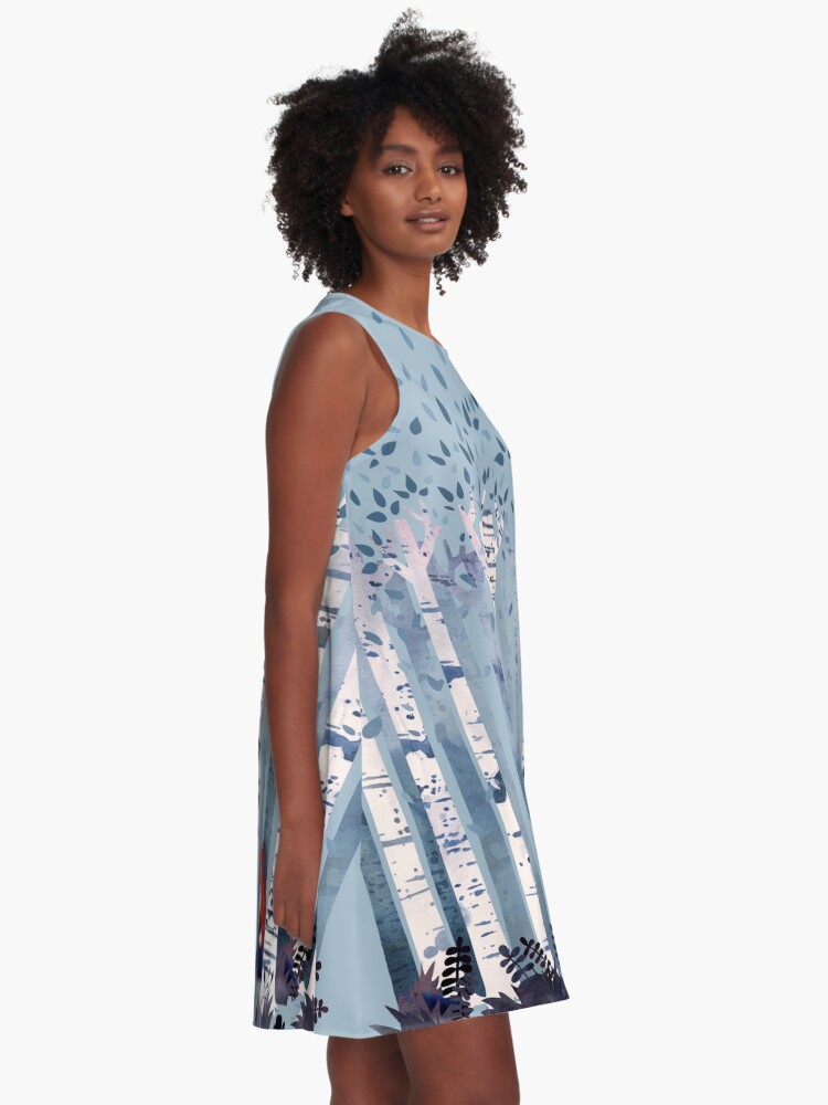 Alternate view of The Birches (in Blue) A-Line Dress