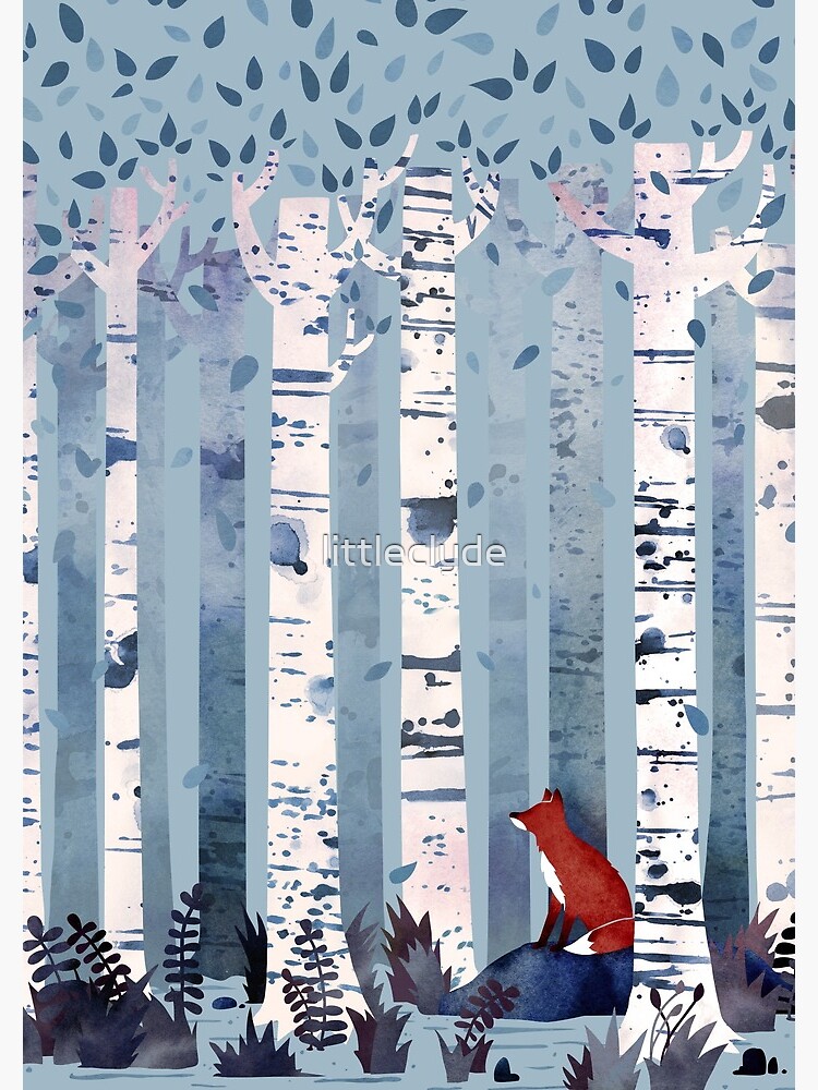 The Birches (in Blue) by littleclyde
