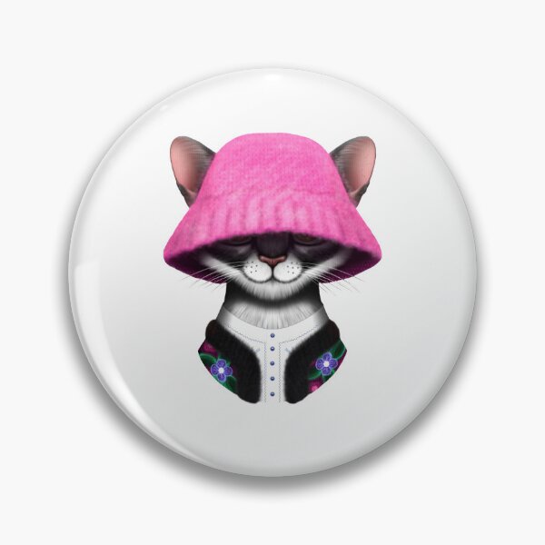 Item preview, Kalush cat hat pink designed and sold by LorryoChic.