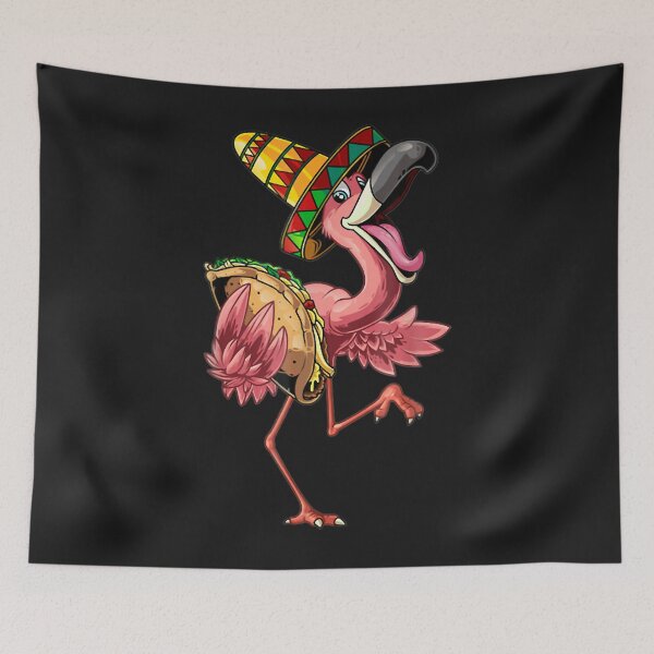 Item preview, Funny Flamingo Cinco De Mayo Fiesta Cute Mexican Tacos designed and sold by luciaaljudith.