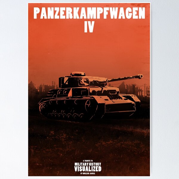 Panzerkampfwagen IV - Stylized (Design & Art: Nuclear Jackal) Poster