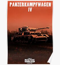 Panzerkampfwagen IV - Stilisiert (Design & Kunst: Atomschakal) Poster
