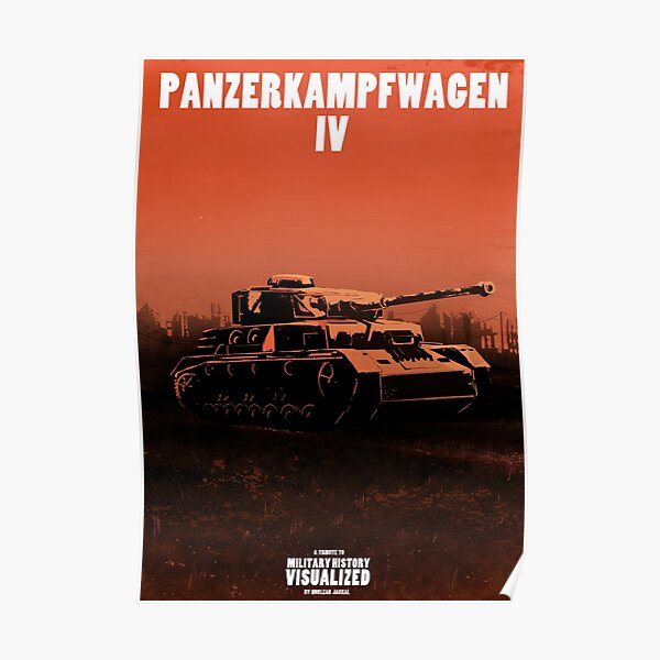 Panzerkampfwagen IV - Stylized (Design & Art: Nuclear Jackal) Poster