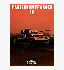 Panzerkampfwagen IV - Stylized (Design & Art: Nuclear Jackal) Photographic Print