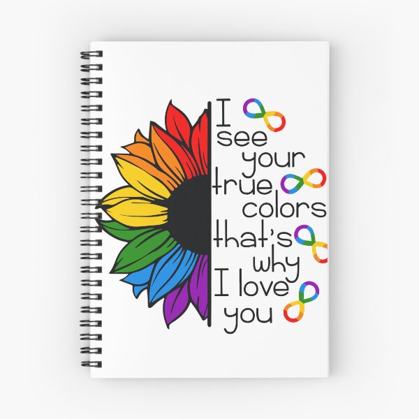 Item preview, Autism Rainbow Infinity Sunflower TrueColors designed and sold by BeansHotTees.
