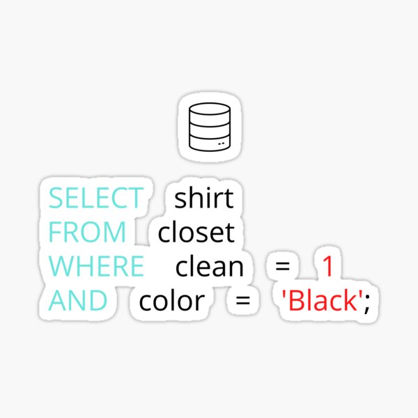 Vista previa del artículo con la obra «DIVERTIDA BROMA DE PROGRAMADOR DE BASE DE DATOS SQL», diseñado y vendido por appareltolove.