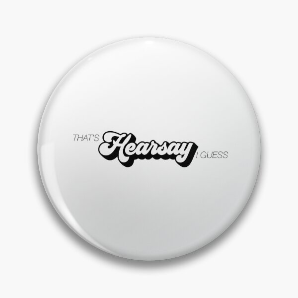 Item preview, That's Hearsay I Guess-funny defamation trial gifts designed and sold by BRtisticDesigns.