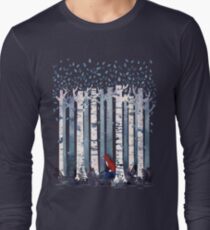 The Birches (in Blue) Long Sleeve T-Shirt