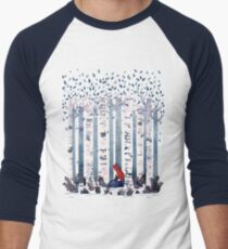 The Birches (in Blue) Men's Baseball ¾ T-Shirt